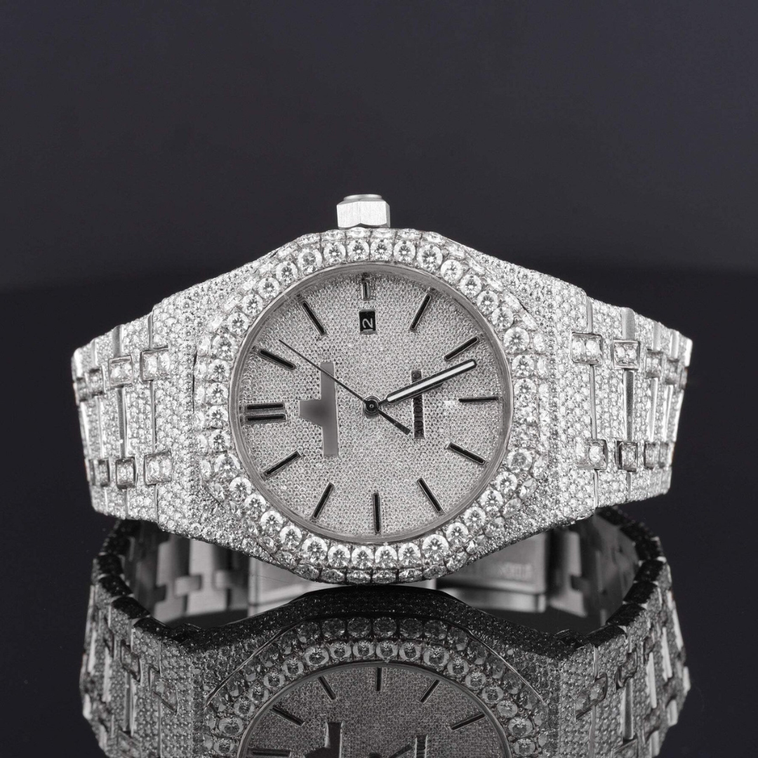 Elegant Moissanite Diamond Iced Out Watch