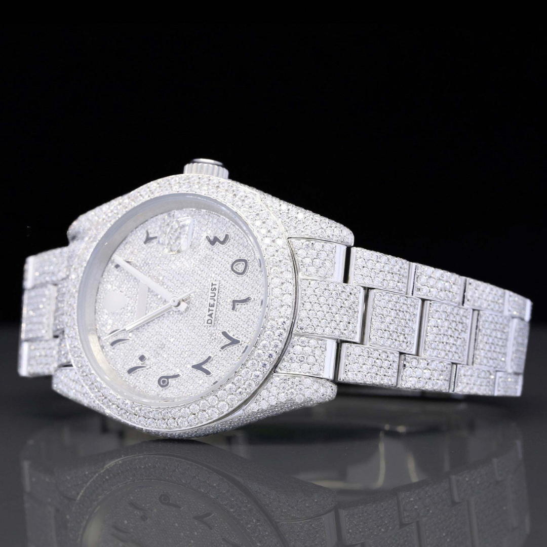 Classic Fully Moissanite Diamond Iced Out Automatic Watch For Men