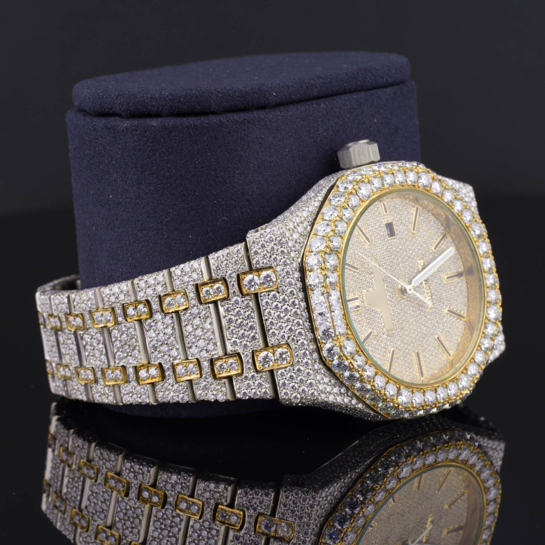 Elegant Moissanite Diamond Iced Out Watch