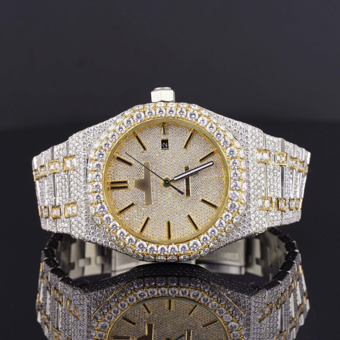 Elegant Moissanite Diamond Iced Out Watch