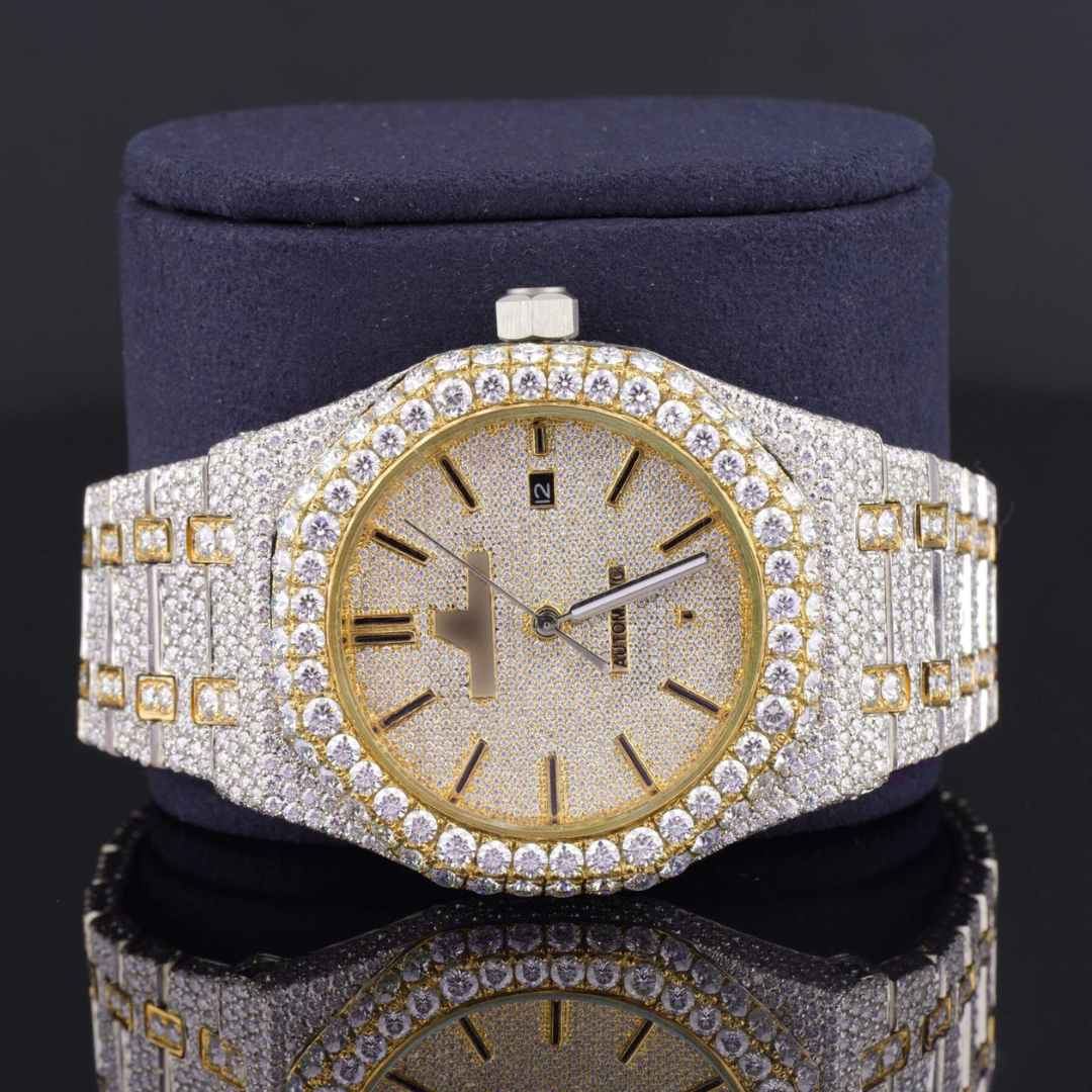 Elegant Moissanite Diamond Iced Out Watch