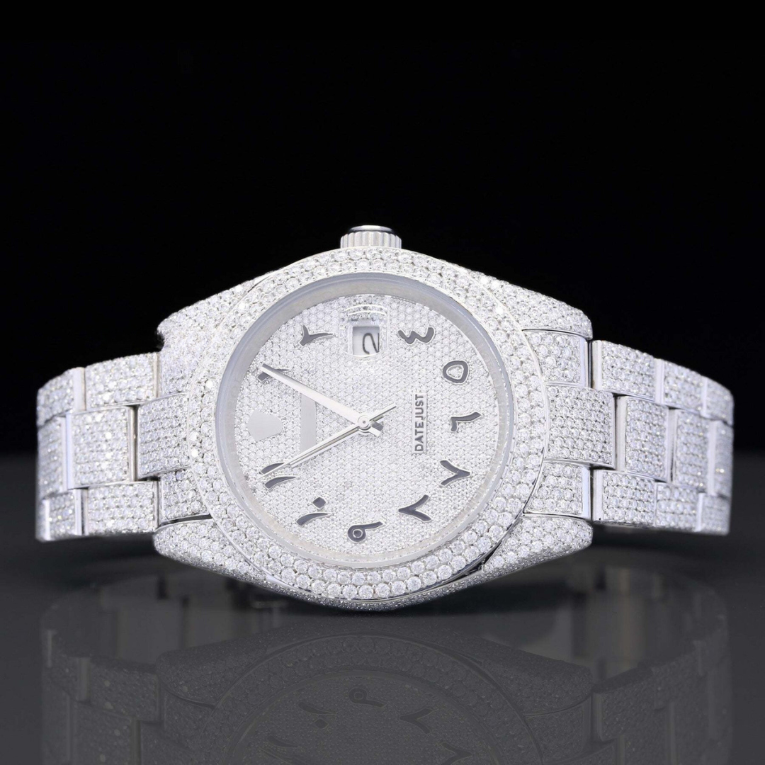 Classic Fully Moissanite Diamond Iced Out Automatic Watch For Men