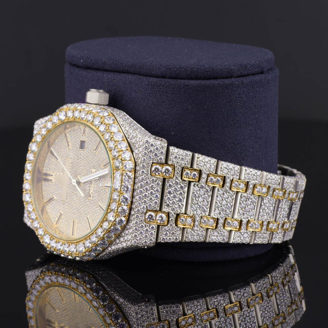 Elegant Moissanite Diamond Iced Out Watch